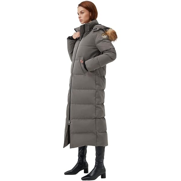 Darzheoy Women's Winter Coat Full-Zip Down Jacket Waterproof Puffer Coat Warm Parkas Long Sleeve Outerwear