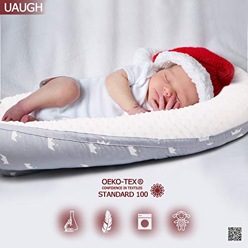 Uaugh Baby Lounger & Infant Floor Seat, Ultra Soft Breathable Cotton