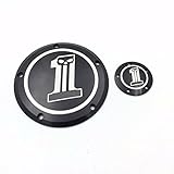 XKMT-Motorcycle Black Chrome Skull No.1 Dark Custom Derby Timer Cover CNC Air Cleaner Cover Trim For Harley Davidson FLD Dyna Switchback FLHR Road King Electra Glide Classic XL 1200C Sportster