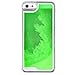 Appmax Cool Liquid Case Special Luminous Powder Glow in the Dark Quicksand Liquid Transparent Hard Phone Case for Iphone 5/iphone 5s (Green)