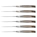 FLYINGCOLORS Laguiole Steak Knife Set. Stainless Steel, Wooden Handle, Gift Box, 6 Pieces