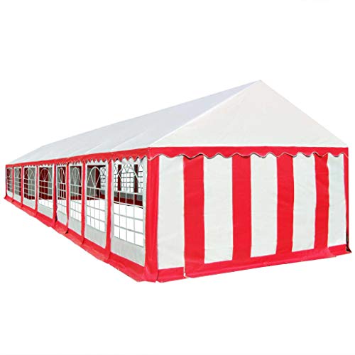 vidaXL Partyzelt Wasserfestes Dach 16 Seitenwände mit 16 Fenstern Pavillon Festzelt Gartenzelt Bierzelt Gartenpavillon… – Bild 4