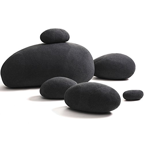 WOWMAX ThreeDimensional Curve Living Stones Pillows 6 Mix Sizes
