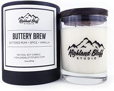 Highland Bluff Studio Buttery Brew Signature Series Candle