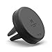 elago Magnetic Car Mount [Black] - [Frustration-Free Install][Compatible with Most Air Vents][2 Large Plates Included] - for All Smartphones