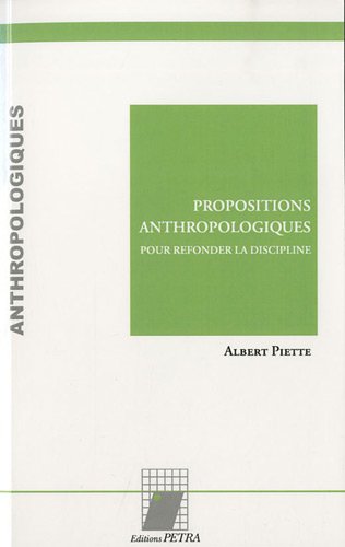 Propositions anthropologiques
