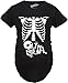 Crazy Dog Womens Maternity T Shirt Skeleton Baby Halloween Costume Tee Pregnancy Announcement Shirts Cute Mother to Be Apparel Black L