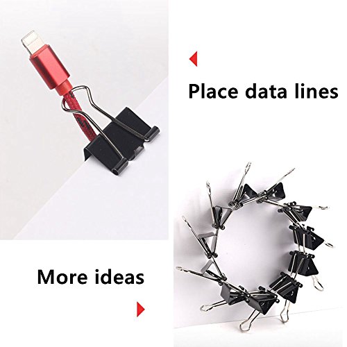 image for AWOPEN Binder Clips Mini and Heavy duty Sizes Metal Paper Clamp For Pa