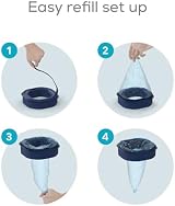 Angelcare Octagonal Refill 8 Pack for Classic XL Nappy Bin view 4