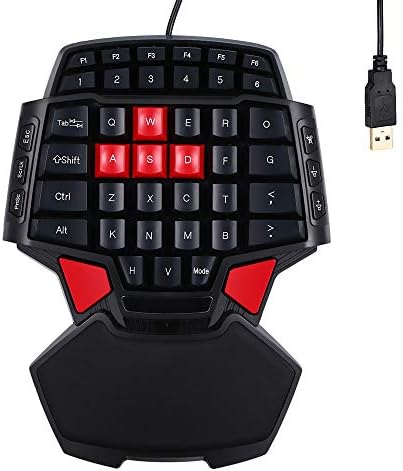 COOL THING 47-Key Gaming Keyboard Professional One/Single Hand USB Wired Keyboards Esport Gamer Keyboard for LOL CS GO Overwatch