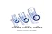 EZsizer 3 Pack (Wide for Rings 4-6 mm Wide) Ring Size Reducer, Ring Guard, Ring Size Adjuster, Reduces Ring Size up to 2 Sizes