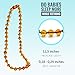 Baltic Amber Teething Necklace for Baby - Hazelaid Natural Baltic Necklace for Boys & Girls - Amber Teething Bracelet & Anklet with Beads - Anti Inflammatory - Pain Reduce Properties - Not Varnished