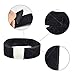 DKAF 2 Pcs Non Slip Velvet Wig Headband, Lace Wig Grip Band Wig Comfort Adjustable Hair Headband Extra Hold Wig Headband Hair Scarf for Women - Black