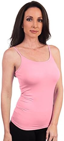 Agiato Women's Basic Camisole Strawberry Ice Small