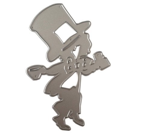 Universal Cutting Die, Stencil Carbon Steel for Scrapbooking and Decorative Embellishments Alice in Wonderland, Mad Hatter and Cup and Saucer