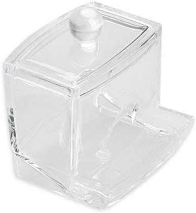 Minkle Clear Acrylic Cotton Swabs Balls Q-tip Cosmetics Makeup Storage Holder Box Organizer