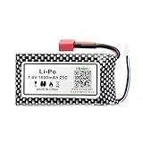 Hosim RC Cars Replacement Battery, 1600mAh Li-Po Rechargeable Battery 9125 Truggy High Speed Truck Accessory Supplies