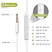 Amandaer 2 Pack Apple Headphones/Earbuds/Earphones with Microphone&Remote Control Premium Stereo for iPhone 6S/6/6S Plus/6 Plus,iPhone SE/5S/5C/5, iPad /iPod Nano 7/iPod Touch (White) H21