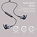 Arisen Phantom Bluetooth Headphones, Best-Fit Metallic Wireless Earbuds w/11Hrs Playtime Noise Isolation Magnetic Earphones Sweatproof Sport Workout Headset with Mic (Deep Bass & HD Stereo Sound)