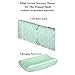 Mint Green Arrow Print Fitted Crib Sheet - 100% Cotton Baby Girl and Boy Tribal Theme Geometric Designs Nursery and Toddler Bedding