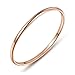 2mm Rose Gold Plated Polish Comfort Fit Domed Titanium Ring Wedding Band (5)