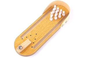 Bowling Game, Bowling Wooden Board Mini Arcade Tabletop Game Desktop Bowling Set Small Finger s for Men Women Teens s