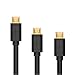 Ugreen Micro USB Cable USB 2.0 A Male to Micro B Sync & Charging Cable, 1.5ft+ 3ft+6ft 3 Pack, Black