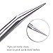 FAMILIFE Volume Lash Tweezers Set Eyelash Extension Curved Tweezers for Pick up and Isolation Create Fan in Lashing Application with Storage Case