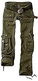Juicy Trendz Womens Trousers Army Military Ladies Casual Cargo Pants Green XL