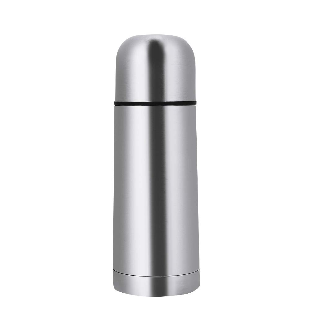 Stainless Steel Water Bottle, 1000Ml Portable Insulated Milk Flask Kids Vacuum Thermos Flask Leakproof Thermal Coffee Cup Double Walled Travel Mug Tumbler for Hot Cold Drinks Outdoor Camping Sport