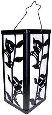 Tricod E51 Reflection Humming Bird And Plant Lantern Color Change Solar Light, Medium, 2-Pack