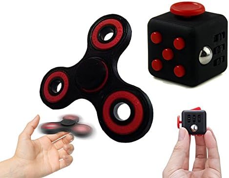 Fidget Spinner / Fidget Cube / Fidget Toy for Anxiety / Spinner Stress-Relief For Bad Habits / Stress Reducer / Toy for ADHD EDC / EDC Focus Toy (Fidget Cube/Spinner)