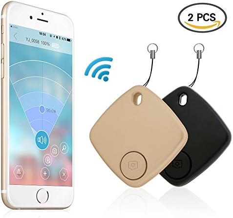 Effeltch Key Finder, Tracker Smart Key Phone Wallet Finder Locator GPS Tracker Anti Lost Alarm with Selfie Shutter for iOS, Android Smartphone  (Black + Gold)