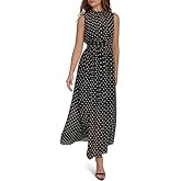 Tommy Hilfiger Womens Flattering Fancy Maxi Sleeveless Dress