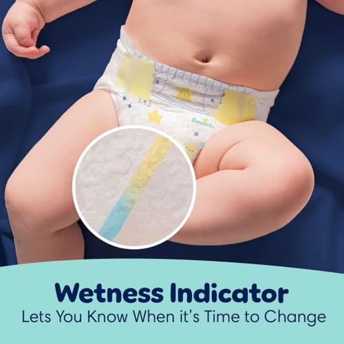 PAMPERS ZZZ OVERNIGHT DIAPERS, SIZE 6 (35+ LBS), 72 COUNT, NIGHTTIME PROTECTION DISPOSABLE BABY DIAPER, NIGHT TIME LEAK AND SKIN PROTECTION