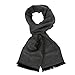 Long Cotton Scarf for Men - Warm Fringe Plaid Scarves With Luxurious Gift Box