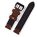 EACHE Leather Watch Bands for Men,Vintage Crazy Horse Leather & Vegetable Tanned Leather & Oil Waxed Thick Leather Watch Bands 20mm 22mm 24mm 26mm