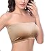 MYJBILL Plus Size Padded Tube Top Strapless Bandeau Bra Seamless Bras For Women