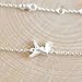 Origami Crane Necklace in Sterling Silver with 16 Inch Chain