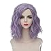 Lolita Multicolor 35cm Short Wavy Halloween Cosplay Wigs+Cap