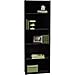 Ameriwood Set of 2 (Bundle) 5-shelf Bookcases. Choice of White, Black, Espresso, Ruby Red and Alder. Adjustable Shelves, Decorative and Contemporary. Harmonizes Well with Most Decor Styles. Use in Living Room, Family Room, Home Office, Work Office, or Any Room. (Black)