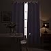 Vangao Lilac Curtain 63 Inches Length for Living Room Bedroom Room Darkening Window Treatment Panel Triple Weave Moderate Blackout Drape Grommet Top 2 Panel