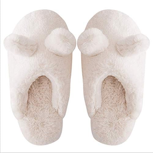 Slippers for Women, Fluffy Slip On House Memory Foam Teen Girls Cute Animal Slippers, Soft Indoor Outdoor Home Slippers for Winter (Women's 8.5-10, Brown) …