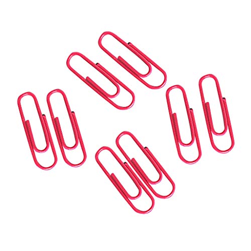 100Pcs Paper Clips Pulison Black Office Paper Clip School Supplies Study Article Assorted Sizes Hotpink Paperclips for Office School Clips and Personal Document - Thumbnail 4