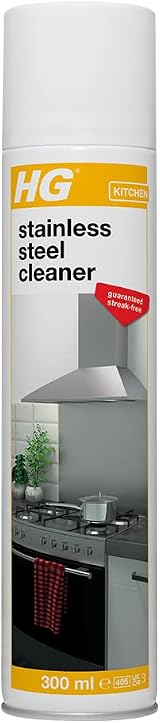 HG Rapid Stainless-Steel Cleaner 300 ml Spray - Streak-Free Shine