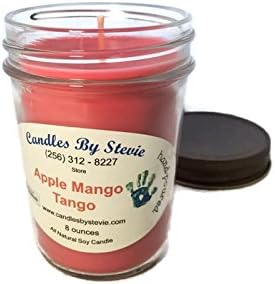 8 oz Apple Mango Tango Scented All-Natural Soy Candle