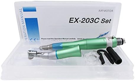 Green Low Speed Straight, Contra-angle,Air motor Latch type Hand Tool Kit 4 Holes