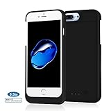 iPhone 8 Plus Battery Case - MAXNON Portable Charger Cases 4000mAh Extended Battery Backup Rechargeable Charging Case Power Bank Cover for iPhone 8 Plus/7 Plus/6 plus/6s plus 5.5 inch Black
