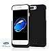 iPhone 8 Plus Battery Case - MAXNON Portable Charger Cases 4000mAh Extended Battery Backup Rechargeable Charging Case Power Bank Cover for iPhone 8 Plus/7 Plus/6 plus/6s plus 5.5 inch Black