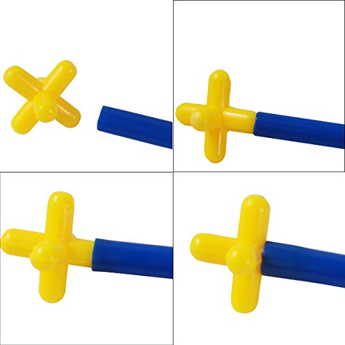 RAINBOW TOYFROG Building Straws and Connectors STEM Blocks